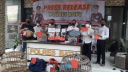 Niat Tambah Penghasilan, Bandar Judi Asal Kasembon Diringkus Tim Gabungan Polres Batu