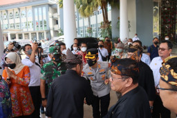 Kapolres Batu Sambut Mentan RI, Sebelum Resmikan Rembug Utama KTNA 2022