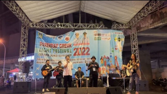 BPJS Ketenagakerjaan Gresik Perluas Kepesertaan BPU di Light Festival 2022