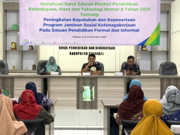 Dispendik Sidoarjo Dukung Kepesertaan BPJS Ketenagakerjaan Bagi Tenaga Pendidikan