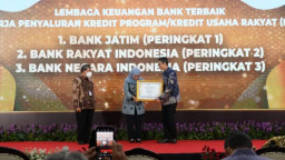 Bank Jatim Peringkat I Penyalur KUR Terbaik