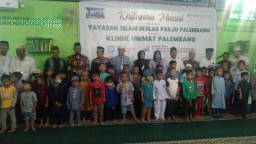 Peduli Masyarakat Kurang Mampu, Yayasan Islam Ikhlas Pakjo Palembang Gelar Khitanan Massal