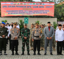 Pemkot Bekasi Terjunkan 1650 Personil Gabungan Dalam Mengamankan Ibadah Natal