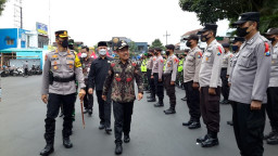 Tim Gabungan Polres Batu Terjunkan Ratusan Personil Sambut Nataru