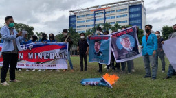 Aliansi Mahasiswa Sumatera Selatan untuk NTB Gelar Aksi Demo, Sampaikan 5 Tuntutan