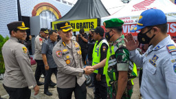 Pantau Operasi Lilin Semeru 2022, Tiga Pamen Polda Jatim Sidak Posyan Ponorogo