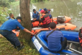 Buaya Liar di Kali Cirarab, Camat Sukadiri Gandeng BPBD Lakukan Pencarian