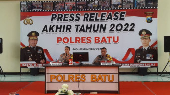 Kapolres Batu Minta Media Sampaikan Capaian Kinerja Kurun Waktu 1 Tahun