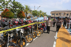 Buntut Konflik Jalan Gajah Mada Madiun, Ratusan Motor Knalpot Brong Disita