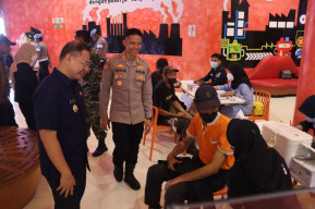 Guna Terbentuk Herd Immunity, Polres Batu Adakan Gebyar Vaksinasi Serentak