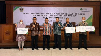 BPJS Ketenagakerjaan Gresik Sosialisasikan SIPP Online dan Prosedur Klaim