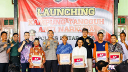 Polres Blitar Kota Launching Kampung Tangguh Zero Narkoba Desa Salam