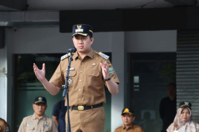 Perdana Pimpin Apel Pagi ASN, Plt. Bupati Muara Enim Ingatkan Profesionalisme