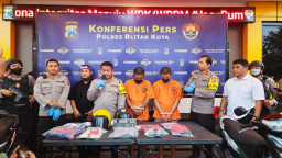 Curanmor di 12 TKP Berhasil Diringkus Polres Blitar Kota