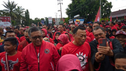 Ribuan Wong Cilik Ikut Jalan Santai BMI PDI-P di Ponorogo