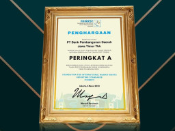 Bank Jatim Raih Peringkat A Dalam Laporan Keberlanjutan Tahun 2021