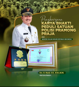 Satpol PP dan Damkar Kota Madiun Raih Penghargaan Dari Kemendagri dan Provinsi