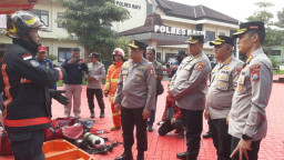 Kakorbinmas Baharkam Mabes Polri Cek Kesiapan Jajaran Polres Batu Terkait PPGD
