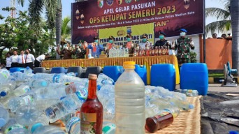 OPS Ketupat Semeru, Polres Madiun Kota Musnahkan BB