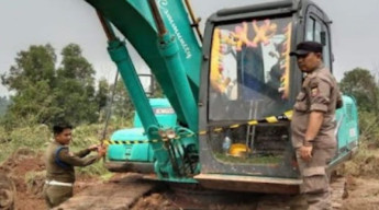 Satpol PP Kabupaten Tangerang Hentikan Aktivitas Galian Tanah di Kecamatan Rajeg dan Kemiri