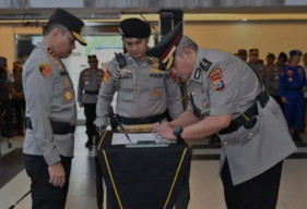 Penyegaran di Jajaran Polda Kalsel, Jabatan Polres Kotabaru Diserahterimakan