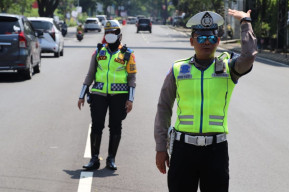 Satlantas Polres Batu Berlakukan Sistem One Way