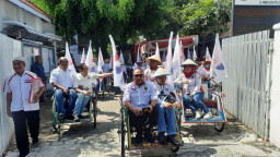 Ajak Tukang Becak, Perindo Kota Madiun Daftar Bacaleg ke KPU