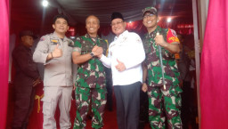 Bupati Kotabaru bersama Wabup Sambut Kedatangan Letjen TNI Ignatius Yogo Triyono,M.A