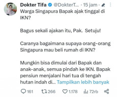 Dokter Tifa Minta Jokowi dan Keluarga Lebih Dulu Tinggal di IKN