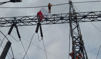 PLN UPT Bali juga Pasang Jaring-Jaring untuk Lindungi Gardu Induk dari Layang-Layang
