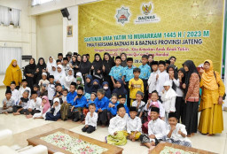 Sambut 10 Muharam 1445 H, PIMAJT Santuni 390 Anak Yatim