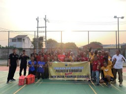 Futsal Kemerdekaan RI ke-78, Humas Polresta Sidoarjo dengan Wartawan
