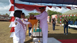 Desa Sangking Baru Jadi Tempat Pelaksanaan Upacara Peringatan HUT RI ke-78