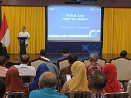 Sosialisasi Program dan Layanan Mandiri Taspen ke Peserta Pensiun Pelindo Regional 3