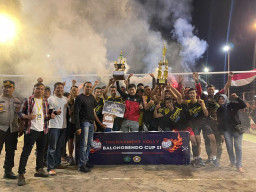 Tim Wonokarang Juarai Turnamen Bola Voli Camat Balongbendo Cup II 2023