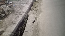 Baru Dibangun, Drainase di Kecamatan Jombang, Kota Cilegon Sudah Jebol