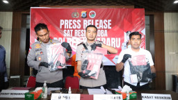 Pengedar Narkoba Punya Senpi, Dibekuk Polres Kotabaru