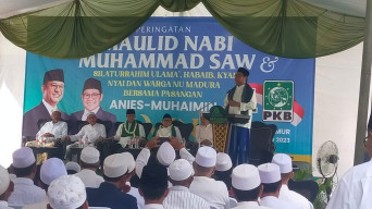 Berkunjung ke Sumenep, Pasangan AMIN Silaturahim dengan Ulama hingga Warga NU Madura