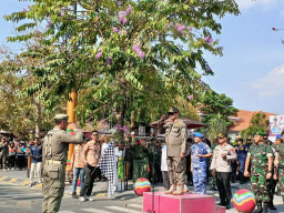 Pemkot Madiun Sambut Kirab Pataka HUT ke-78 Jatim