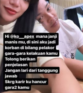 Istri Ko Apex Ungkap Awal Pergoki Dugaan Perselingkuhan Suaminya dengan Dinar Candy