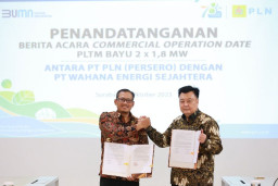 PLTM Bayu Beroperasi, Suplai Energi Hijau di Jawa Timur Capai 59,15 MW