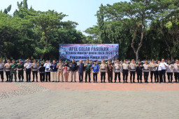 Pj Wali Kota Bekasi Pimpin Apel Operasi Mantap Brata Jaya 2023-2024