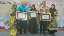 3 Sekolah di Kabupaten Kotabaru Terima Penghargaan Adiwiyata Nasional 2023