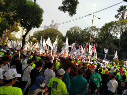 Daftar ke KPU, Pasangan AMIN Lewati Depan Rumah Megawati