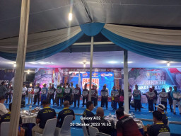 Ratusan Polisi Amankan Pra PON Angkat Berat di Pringsewu