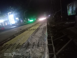 Proyek Betonisasi Jalan Raya Merak Cilegon Diduga Tak Pakai Wiremesh