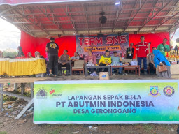 Ketua DPRD Kotabaru Dukung Turnamen Sepak Bola PT. Arutmin CUP XIV