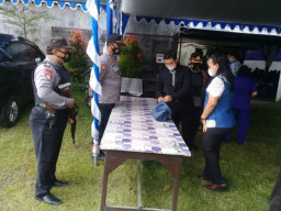 Kapolsek krian Sterilisasi Gereja, Pastikan Umat Nasrani Tenang