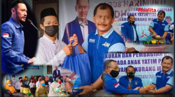 AHY Menang, Demokrat Kota Madiun Gelar Syukuran Bagi Sembako