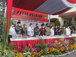Polda Jatim Musnahkan Ratusan Kilogram Narkoba Berbagai Jenis